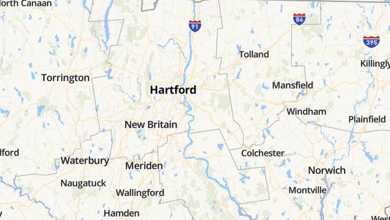 mapa de la ciudad de East Hartford