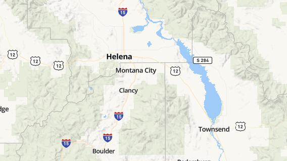 mapa de la ciudad de East Helena