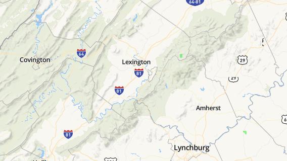mapa de la ciudad de East Lexington