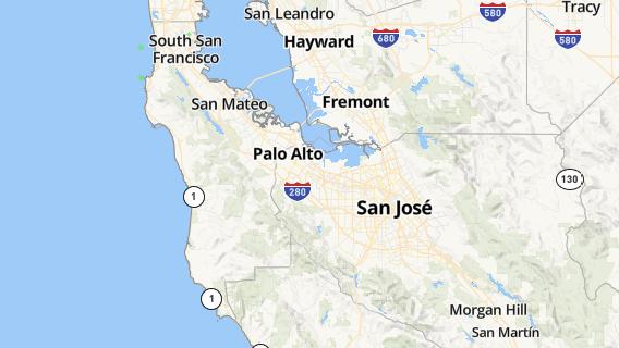 mapa de la ciudad de East Palo Alto