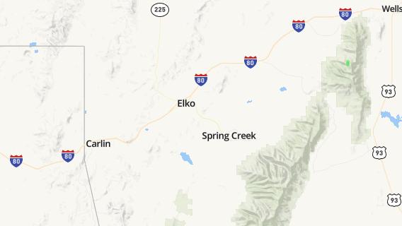 mapa de la ciudad de Elko