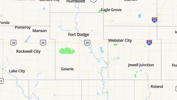 mapa de la ciudad de Fort Dodge