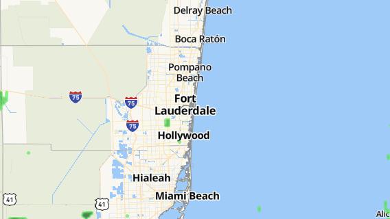 mapa de la ciudad de Fort Lauderdale