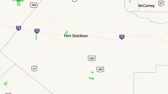 mapa de la ciudad de Fort Stockton