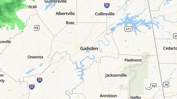 mapa de la ciudad de Gadsden