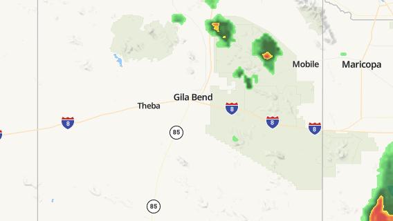 mapa de la ciudad de Gila Bend