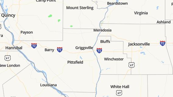 mapa de la ciudad de Griggsville