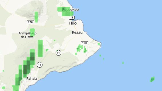 mapa de la ciudad de Hawaiian Acres