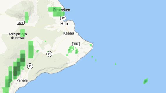 mapa de la ciudad de Hawaiian Beaches