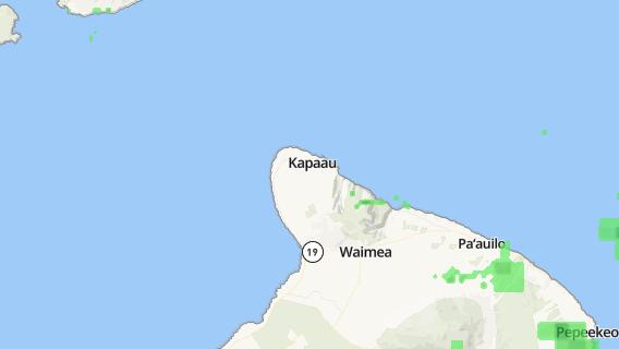 mapa de la ciudad de Hawi