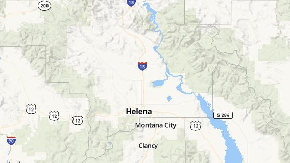 mapa de la ciudad de Helena Valley Northwest