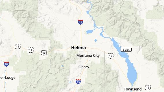 mapa de la ciudad de Helena Valley West Central