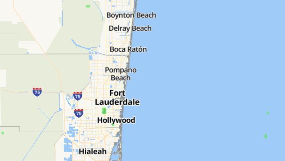 mapa de la ciudad de Hillsboro Beach