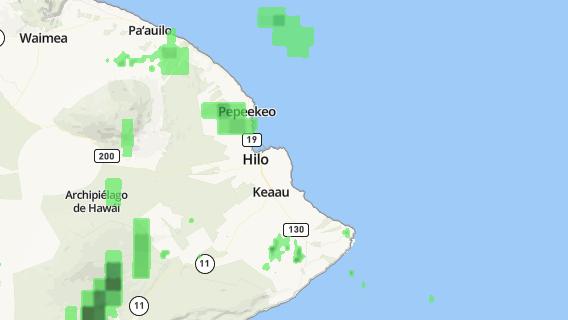 mapa de la ciudad de Hilo