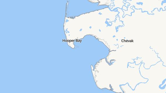 mapa de la ciudad de Hooper Bay