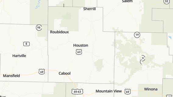 mapa de la ciudad de Houston