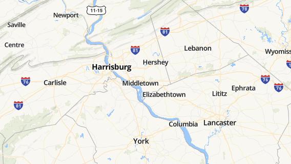 mapa de la ciudad de Hummelstown