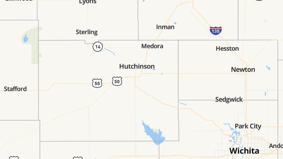 mapa de la ciudad de Hutchinson