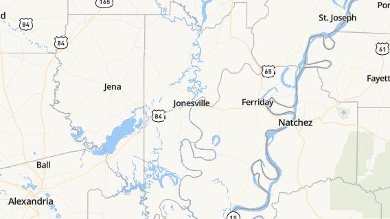 mapa de la ciudad de Jonesville