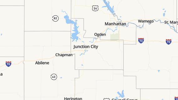 mapa de la ciudad de Junction City