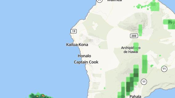 mapa de la ciudad de Kailua-Kona