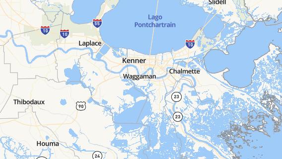 mapa de la ciudad de Kenner