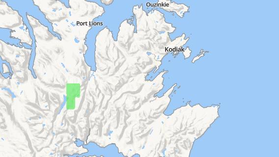 mapa de la ciudad de Kodiak Station