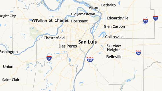 mapa de la ciudad de Ladue