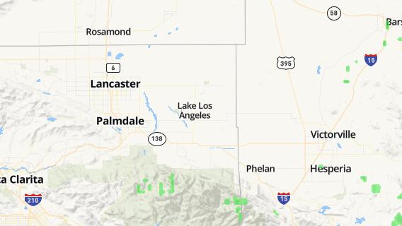 mapa de la ciudad de Lake Los Angeles