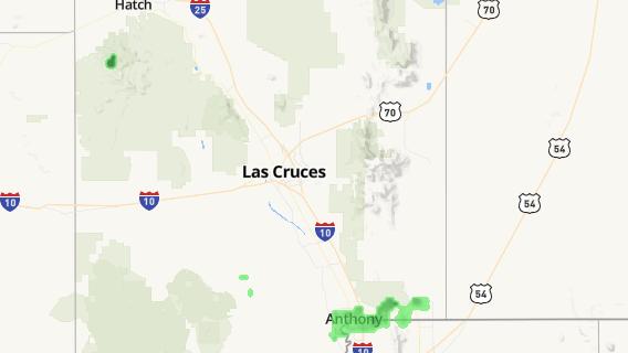 mapa de la ciudad de Las Cruces