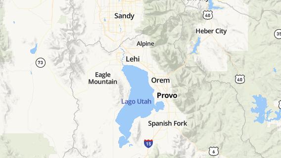 mapa de la ciudad de Lehi