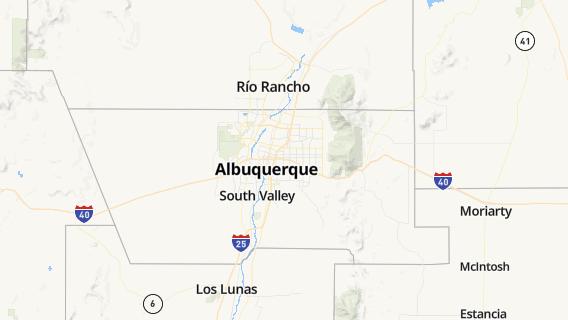 mapa de la ciudad de Los Ranchos de Albuquerque