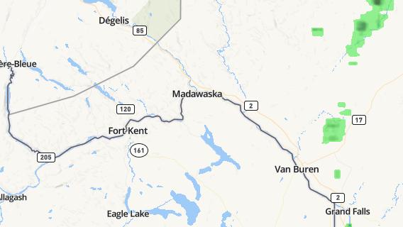 mapa de la ciudad de Madawaska