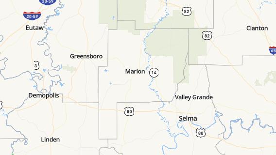 mapa de la ciudad de Marion