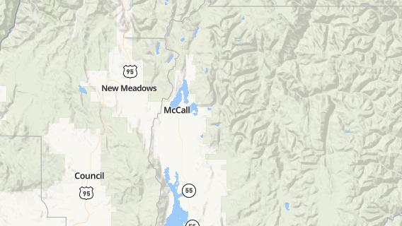 mapa de la ciudad de McCall
