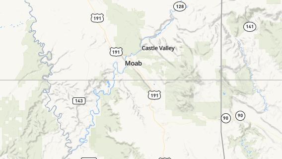 mapa de la ciudad de Moab