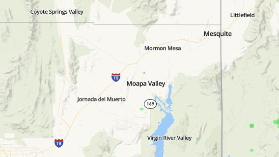mapa de la ciudad de Moapa Town