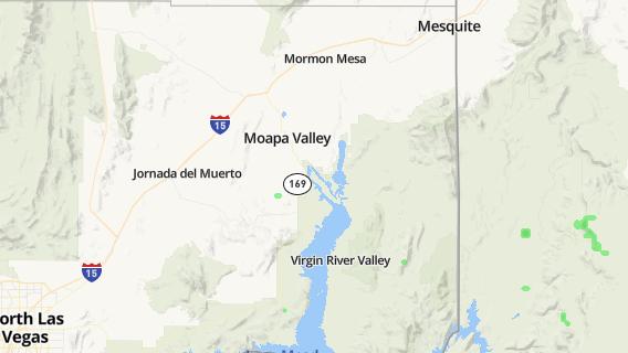 mapa de la ciudad de Moapa Valley