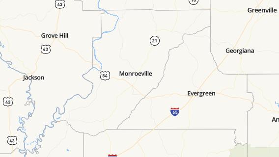 mapa de la ciudad de Monroeville