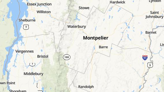 mapa de la ciudad de Moretown
