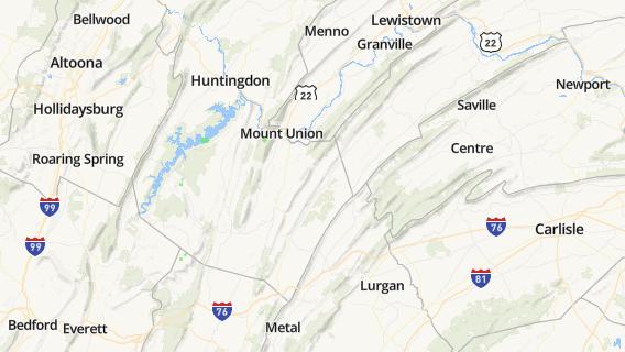 mapa de la ciudad de Mount Union