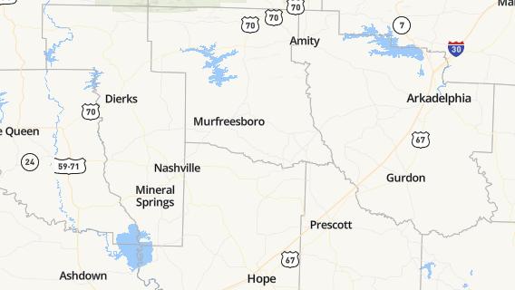 mapa de la ciudad de Murfreesboro