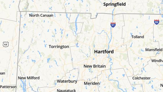mapa de la ciudad de New Hartford Center