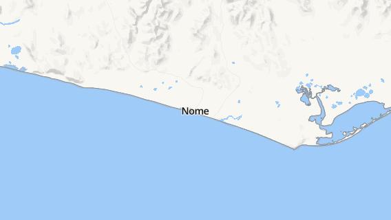 mapa de la ciudad de Nome