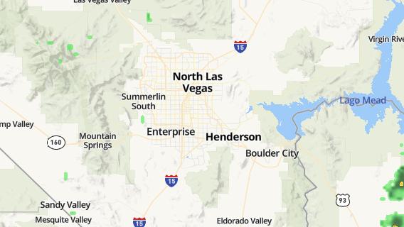 mapa de la ciudad de North Las Vegas