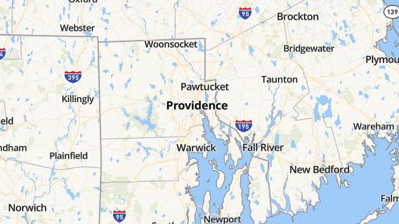 mapa de la ciudad de North Providence