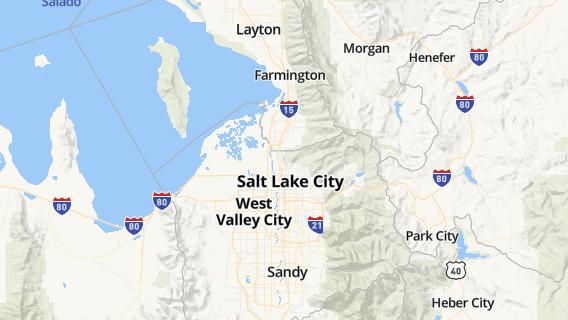 mapa de la ciudad de North Salt Lake