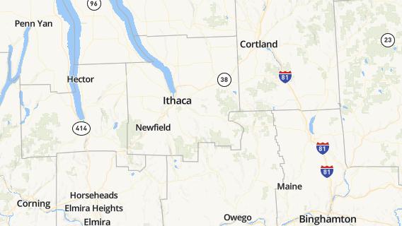 mapa de la ciudad de Northeast Ithaca