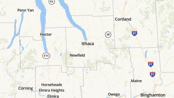 mapa de la ciudad de Northwest Ithaca