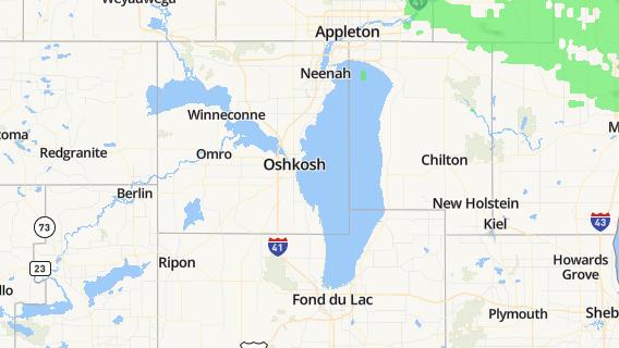 mapa de la ciudad de Oshkosh